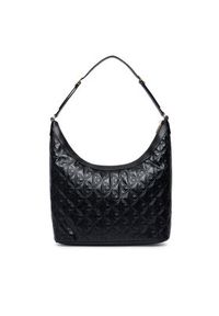 Calvin Klein Torebka Emblem Aop Debossed Medium Shbag LV04F3875G Czarny. Kolor: czarny. Materiał: skórzane #3