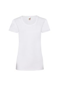 FRUIT OF THE LOOM - Koszulka Damska Valueweight 160. Kolor: biały