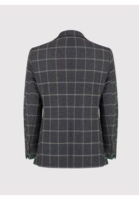 Pako Lorente - PAKO LORENTE – Szara marynarka męska w kratę. Okazja: na co dzień. Kolor: szary. Materiał: poliester, wiskoza, elastan. Styl: casual #8