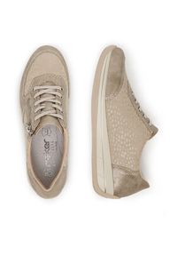 Rieker Sneakersy N1112-60 Złoty. Kolor: złoty. Materiał: skóra #5