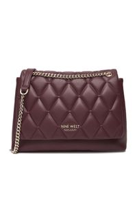 Nine West Torebka CEO-CHARLOTTE-S22560-5 Bordowy. Kolor: czerwony