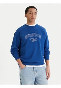 Quiksilver Bluza New Iconic EQYFT05206 Niebieski Oversize. Kolor: niebieski. Materiał: bawełna #1