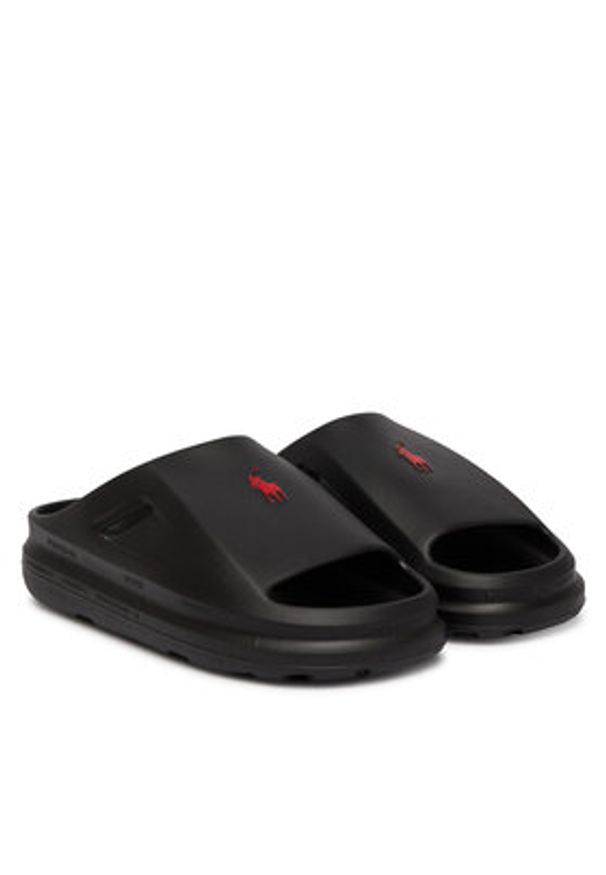 Polo Ralph Lauren Klapki 809P08335005 Czarny. Kolor: czarny. Materiał: syntetyk