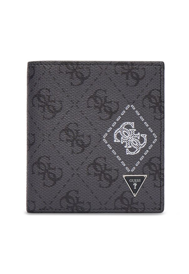 Guess Portfel SMMACT LEA22 Szary. Kolor: szary. Materiał: skóra