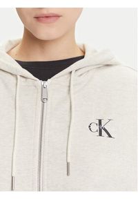 Calvin Klein Jeans Bluza Monologo LV047B270G Beżowy Regular Fit. Kolor: beżowy. Materiał: bawełna #5
