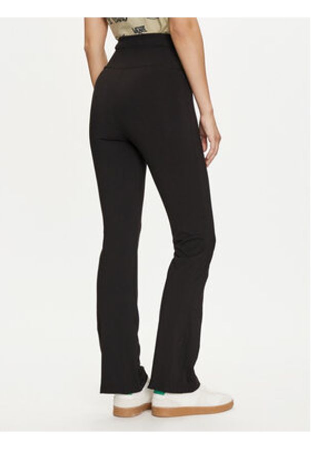 Vans Legginsy Elevated VN000G9Q Czarny Slim Fit. Kolor: czarny. Materiał: syntetyk
