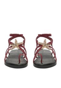 DeeZee Sandały CEO-YLD-F9678 Bordowy. Kolor: czerwony. Materiał: materiał #5