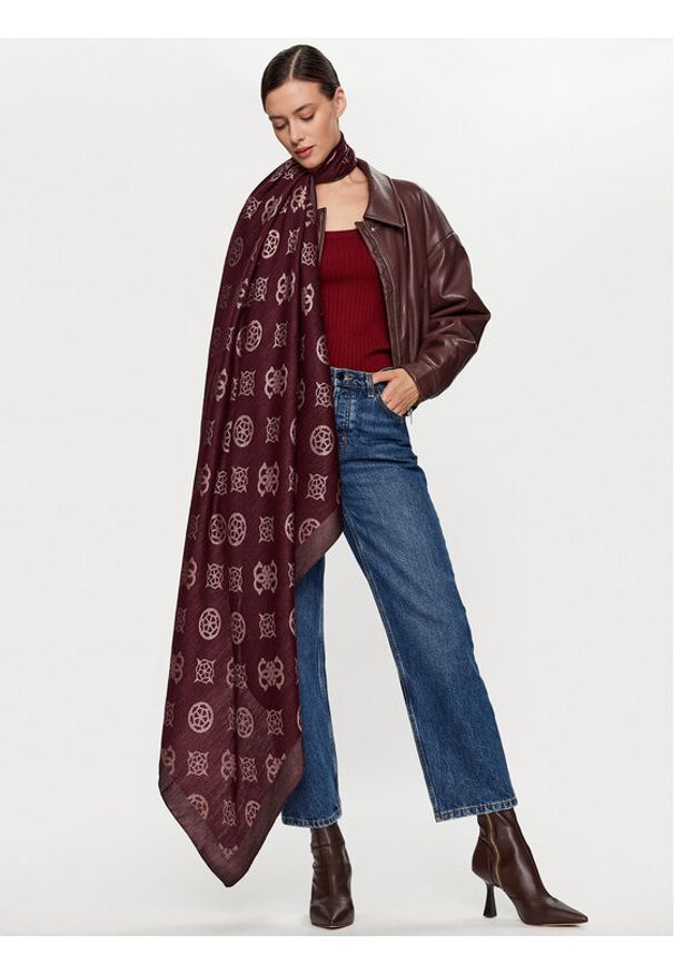 Guess Chusta AW9918 POL03 Bordowy. Kolor: czerwony. Materiał: materiał