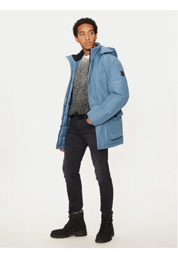 BOSS - Boss Kurtka zimowa Osiass 50499551 Niebieski Regular Fit. Kolor: niebieski. Materiał: syntetyk. Sezon: zima