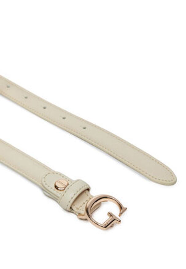 Guess Pasek Damski Not Coordinated Belts BW9119 P4220 Écru. Materiał: skóra