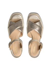 Clarks Sandały Ritzy75 Rae 26181303 Złoty. Kolor: złoty. Materiał: skóra #6