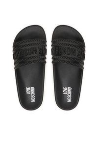 Love Moschino - LOVE MOSCHINO Klapki JA28342G0OI22000 Czarny. Kolor: czarny. Materiał: syntetyk #2