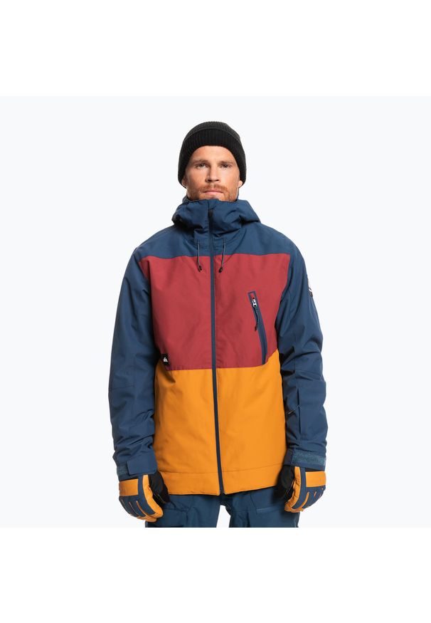 Kurtka snowboardowa męska Quiksilver Sycamore. Kolor: czerwony, niebieski, wielokolorowy. Sport: snowboard