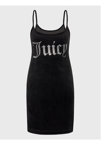 Juicy Couture Sukienka codzienna Rae JCWE222003 Czarny Slim Fit. Okazja: na co dzień. Kolor: czarny. Materiał: syntetyk. Typ sukienki: proste. Styl: casual #3