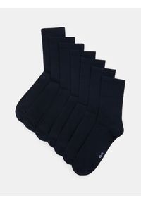 Sinsay - Długie skarpetki OEKO-TEX 7 pack - granatowy. Kolor: niebieski #1