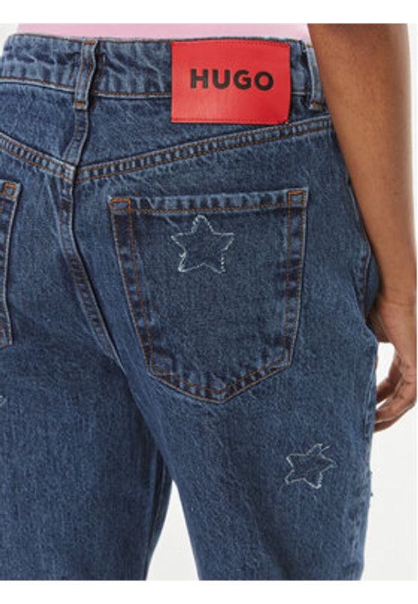 Hugo Jeansy Gilissi 50513738 Niebieski Relaxed Fit. Kolor: niebieski