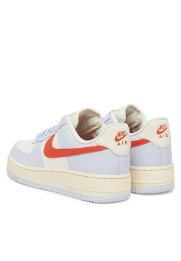 Nike Sneakersy Wmns Air Force 1 '07 HV0843 085 Błękitny. Kolor: niebieski. Materiał: skóra. Model: Nike Air Force