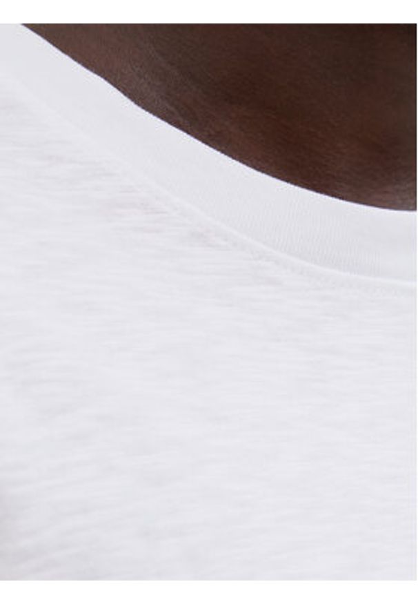 Jack & Jones T-Shirt Split 12272995 Biały Regular Fit. Kolor: biały. Materiał: bawełna