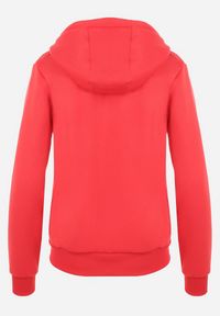 Born2be - Czerwona Bluza z Kapturem Zapinana na Suwak Bran. Okazja: na co dzień, na spacer. Typ kołnierza: kaptur. Kolor: czerwony. Materiał: materiał. Długość rękawa: długi rękaw. Długość: długie. Styl: elegancki, casual #3
