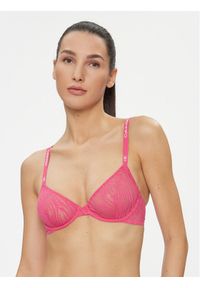 Calvin Klein Underwear Biustonosz z fiszbiną 000QF7376E Różowy. Kolor: różowy. Materiał: syntetyk