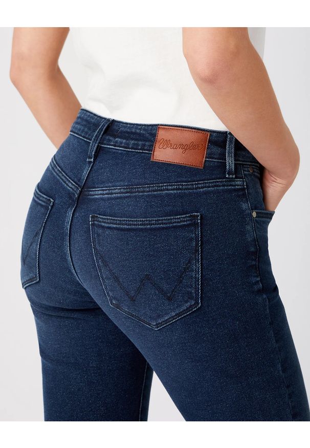 Wrangler - DAMSKIE SPODNIE JEANSOWE WRANGLER SKINNY BLUE INK W28K4535F 112141281