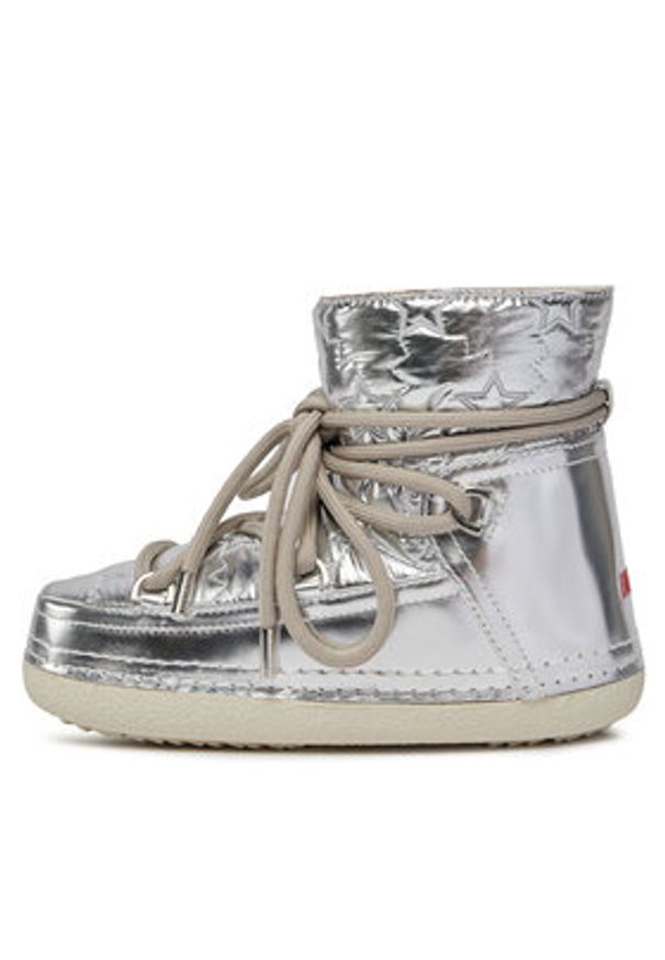 Inuikii Śniegowce Bomber Star 75101-068 Srebrny. Kolor: srebrny. Materiał: skóra