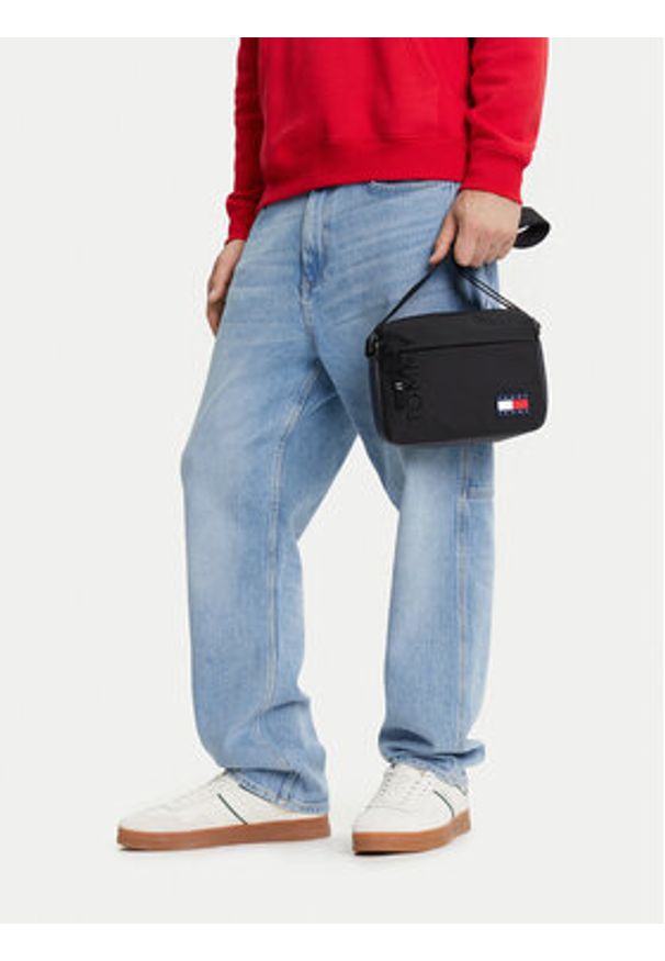 Tommy Jeans Saszetka Tjm Daily + Camera Bag AM0AM13271 Czarny. Kolor: czarny. Materiał: skóra