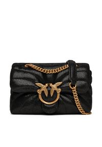 Pinko - PINKO Torebka Love Puff Mini Cl PE 25 PLTT 100039 A27F Czarny. Kolor: czarny. Materiał: skórzane, zamszowe
