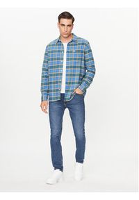 Wrangler Koszula 112341077 Niebieski Regular Fit. Kolor: niebieski. Materiał: bawełna #4