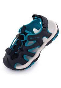ALPINE PRO - Sandały Alpine Pro Lamego 33 dla dzieci - Komfort i Przyczepność. Okazja: na uczelnię. Kolor: zielony. Materiał: guma. Sezon: lato