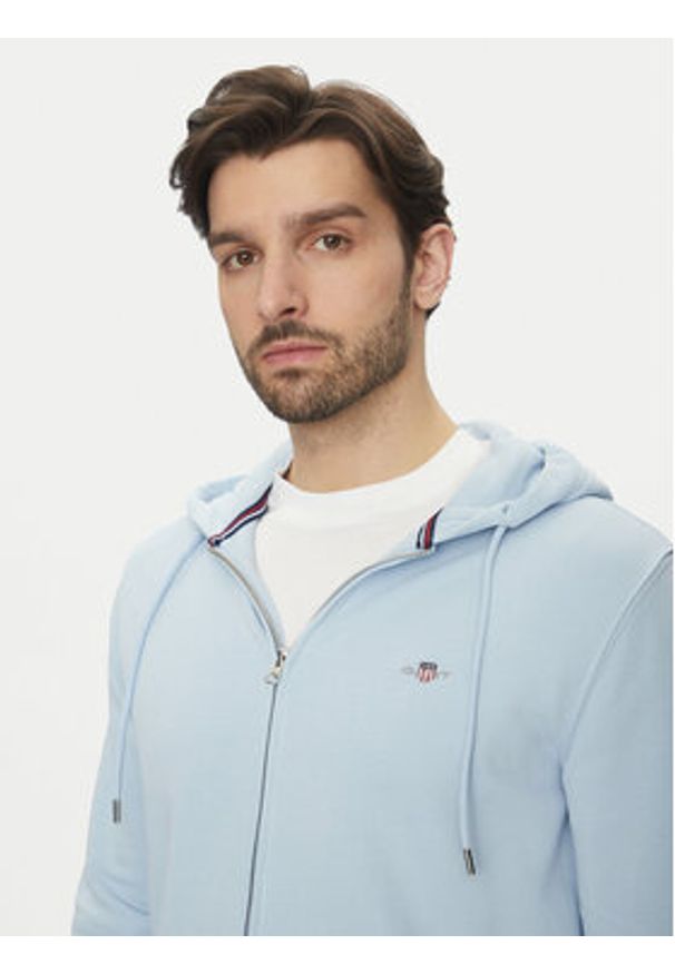 GANT - Gant Bluza Shield 2007059 Niebieski Regular Fit. Kolor: niebieski. Materiał: bawełna