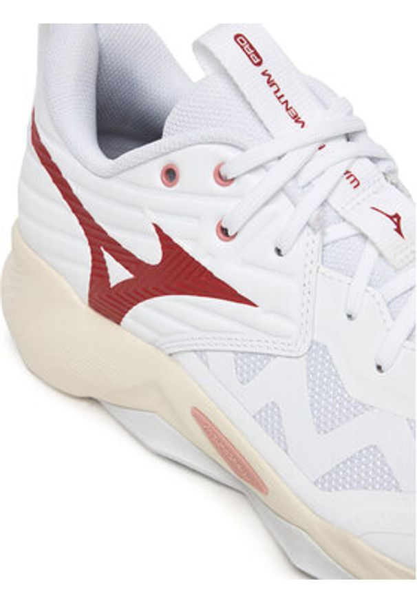 Mizuno Buty halowe Wave Momentum Pro V1GC2540 73 Biały. Kolor: biały. Materiał: materiał. Model: Mizuno Wave