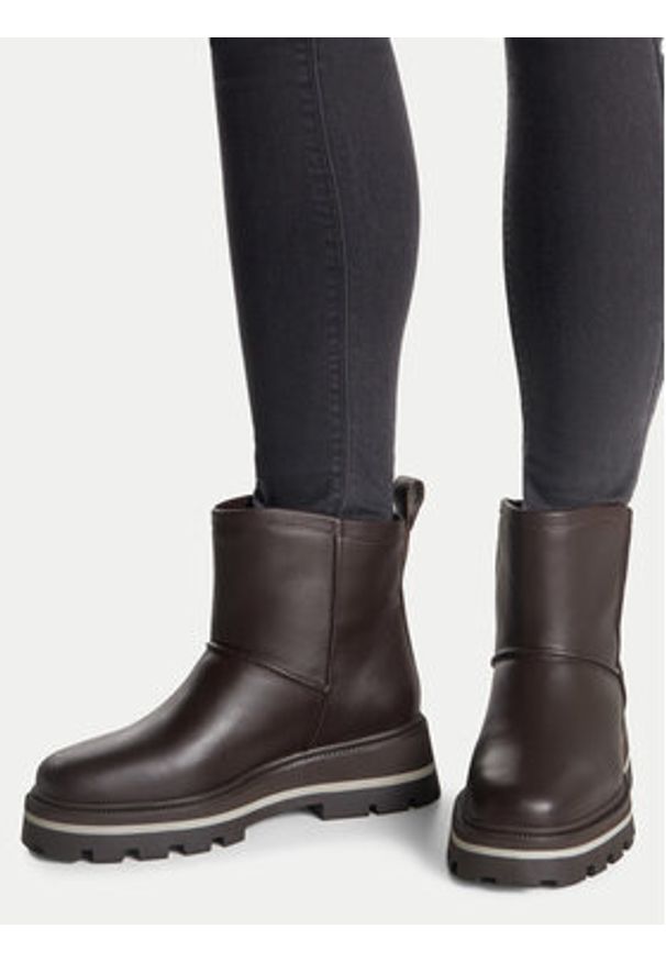 Gino Rossi Botki CASA-24FW302 Brązowy. Kolor: brązowy. Materiał: skóra