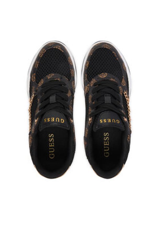 Guess Sneakersy FLPHAR FAL12 Czarny. Kolor: czarny. Materiał: skóra
