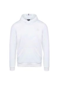 Bluza Le Coq Sportif Biała z Kapturem. Okazja: na co dzień. Typ kołnierza: kaptur. Kolor: biały. Materiał: bawełna. Wzór: haft. Styl: elegancki, casual #1