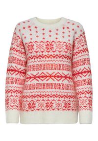 only - ONLY Sweter Xmas Nordic 15354824 Czerwony Regular Fit. Kolor: czerwony. Materiał: syntetyk #7