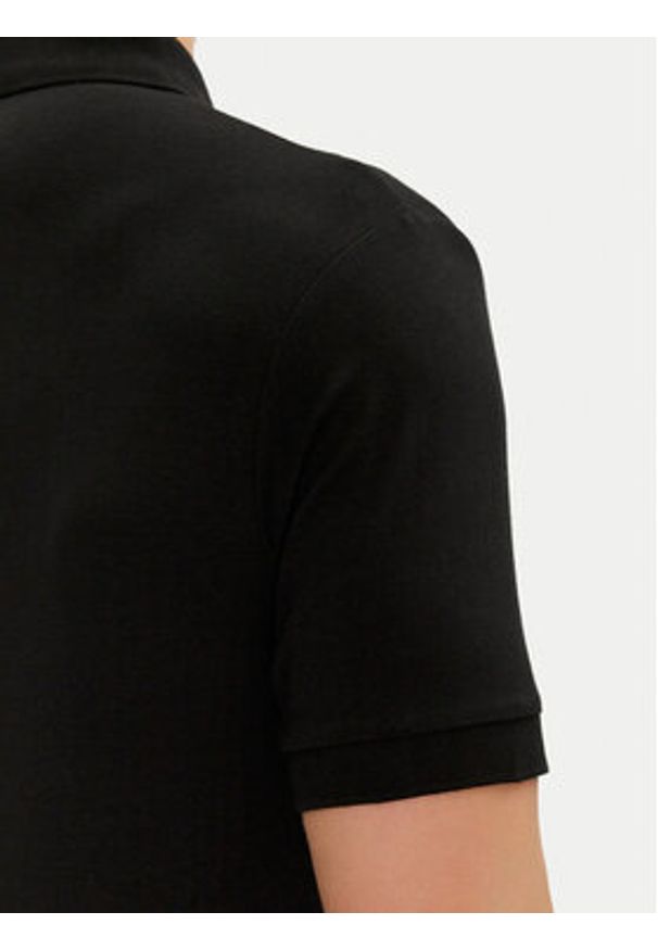 Karl Lagerfeld - KARL LAGERFELD Polo 745088 552235 Czarny Regular Fit. Typ kołnierza: polo. Kolor: czarny. Materiał: bawełna