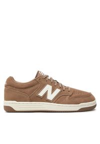 New Balance Sneakersy BB480LDT Beżowy. Kolor: beżowy. Materiał: zamsz, skóra