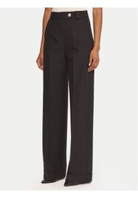 Maryley Spodnie materiałowe 25IB563/43NE Czarny Regular Fit. Kolor: czarny. Materiał: syntetyk #1