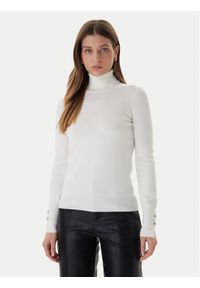 Guess Golf Paule W2BR53 Z2V62 Beżowy Slim Fit. Typ kołnierza: golf. Kolor: beżowy. Materiał: wiskoza #1