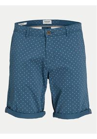 Jack & Jones - Jack&Jones Szorty materiałowe Bowie 12230336 Niebieski Regular Fit. Kolor: niebieski. Materiał: bawełna #7