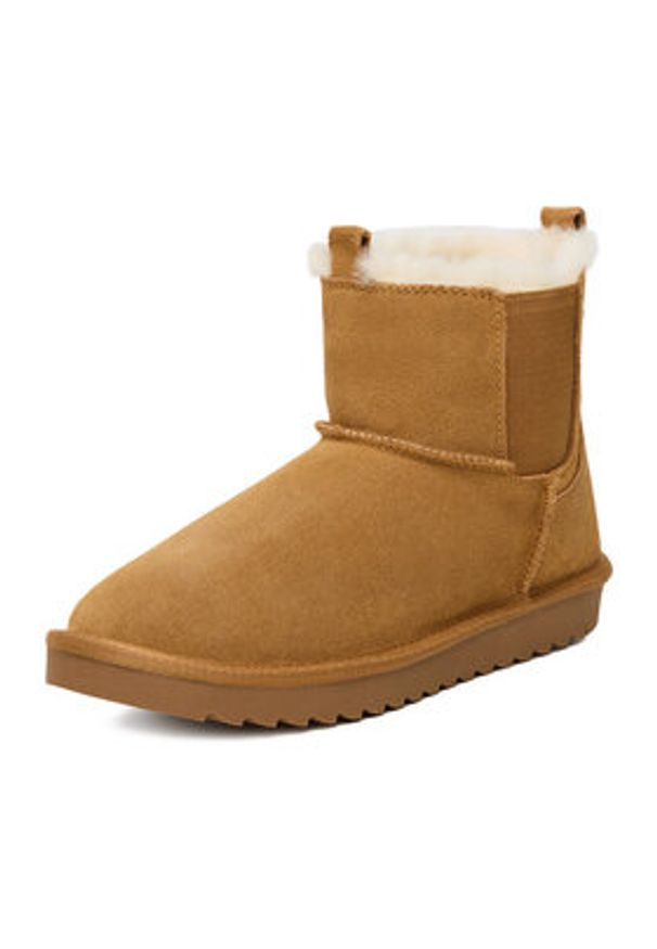 DeeZee Śniegowce DZ-77 CAMEL Brązowy. Kolor: brązowy. Materiał: materiał