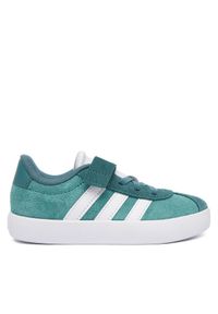 Adidas - adidas Sneakersy VL Court 3.0 Shoes JP7830 Turkusowy. Kolor: turkusowy. Materiał: zamsz, skóra