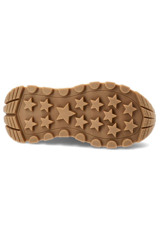 Beżowe Sneakersy Filippo Modne Buty Damskie Na Platformie. Okazja: na co dzień. Zapięcie: sznurówki. Kolor: beżowy. Materiał: guma, materiał, zamsz, skóra. Wzór: gładki. Obcas: na platformie