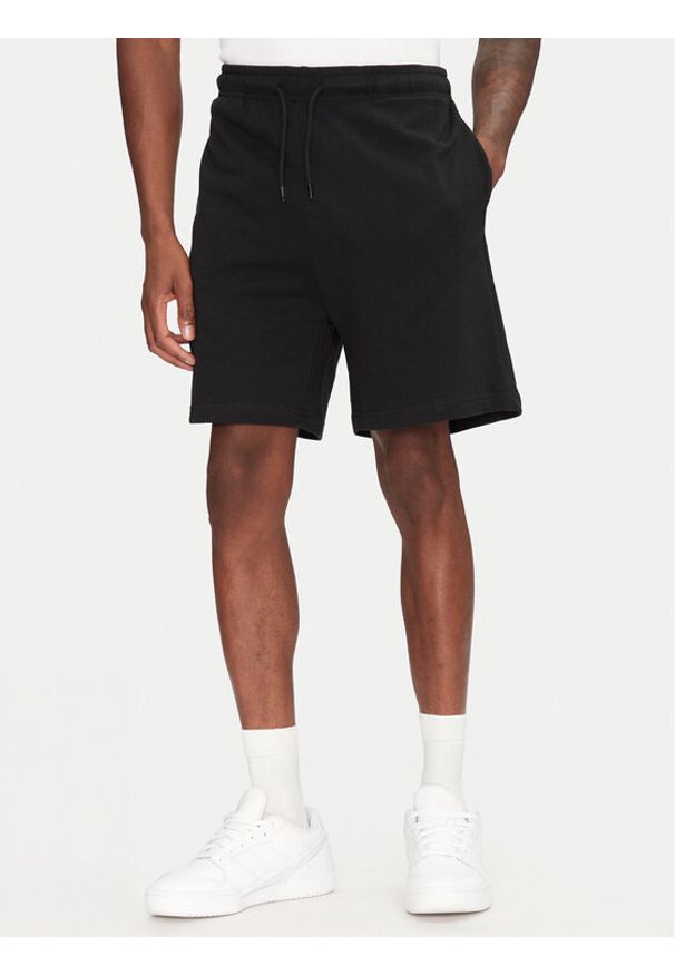 Jack & Jones - Jack&Jones Szorty sportowe Gordon 12268448 Czarny Regular Fit. Kolor: czarny. Materiał: bawełna. Styl: sportowy