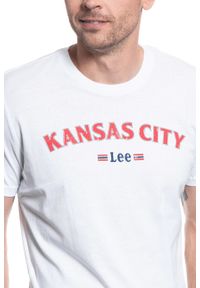 Lee - LEE KANSAS TEE BRIGHT WHITE L63AFQLJ. Kolor: biały #5