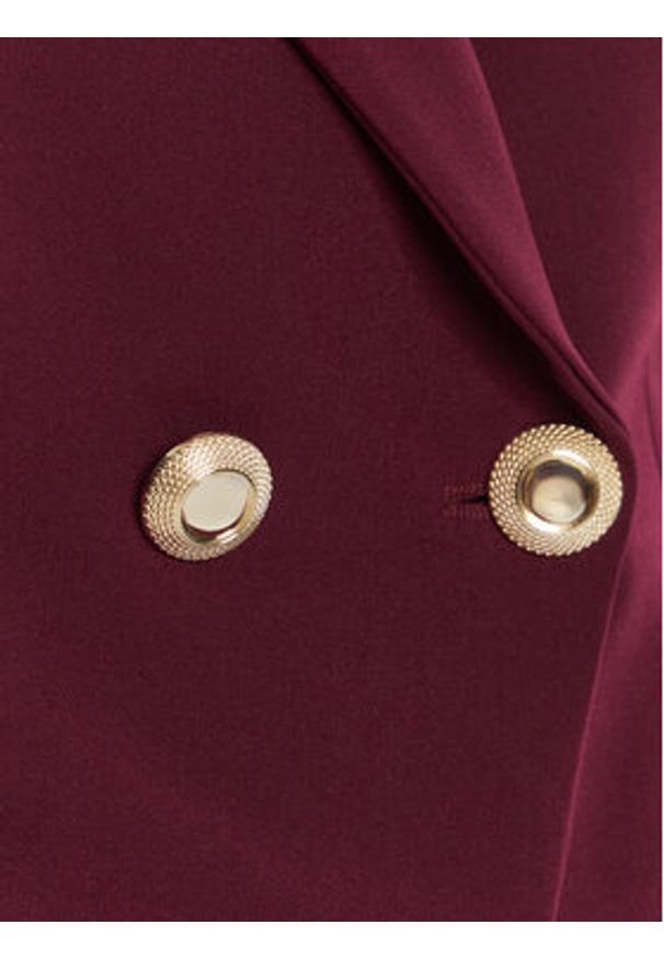 Rinascimento Marynarka CFC0126221003 Bordowy Slim Fit. Kolor: czerwony. Materiał: syntetyk