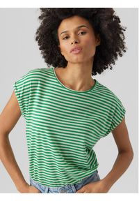Vero Moda T-Shirt Ava 10284469 Zielony Regular Fit. Kolor: zielony. Materiał: lyocell