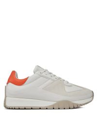 Calvin Klein Sneakersy Origin Runner HW0HW01874 Biały. Kolor: biały. Materiał: skóra