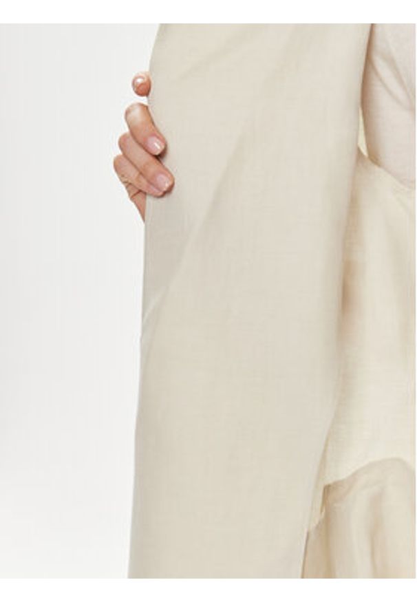 Marella Trencz Appia 2413121015 Beżowy Regular Fit. Kolor: beżowy. Materiał: wiskoza, len